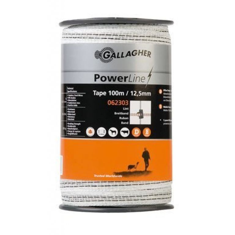 PowerLine lint 12,5mm wit 200m