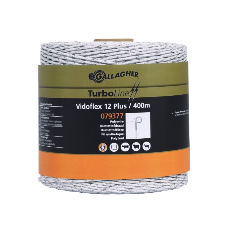 Vidoflex 12 TurboLine Plus wit 400 meter