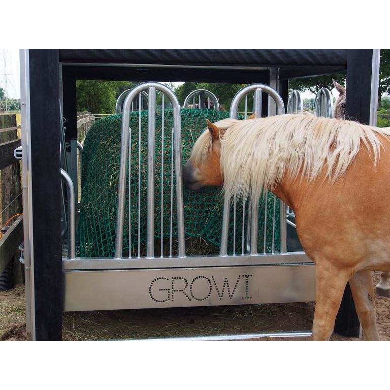 Growi grote tijdgestuurde hooiruif voor paarden 3x2m 