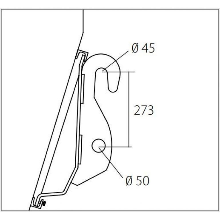 Kantelbak voor Kramer shovel, breedte 111 cm